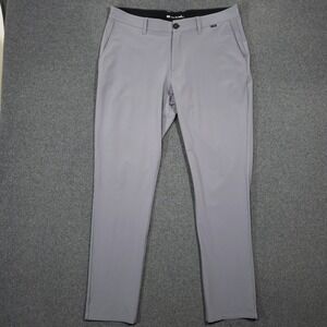 Travis Mathew Right on Time Golf Pants Mens 34x32 Gray Lightweight Performance